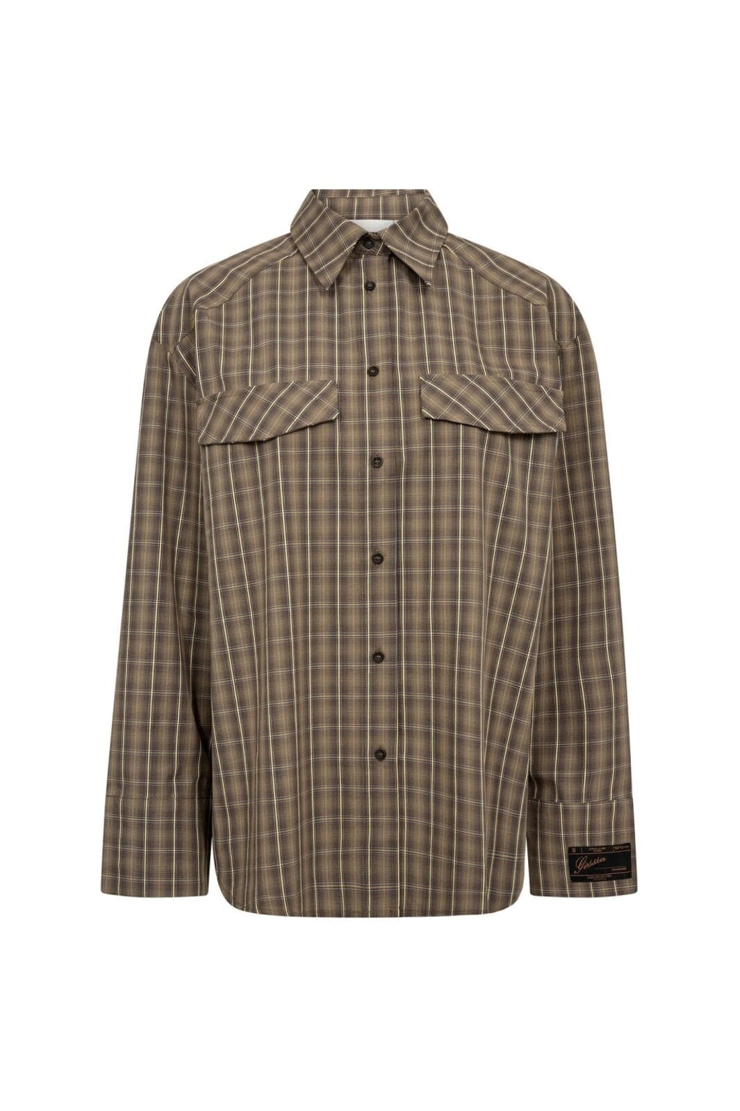 Gossia - Galinago Shirt G3244 - Brown / Yellow Checks