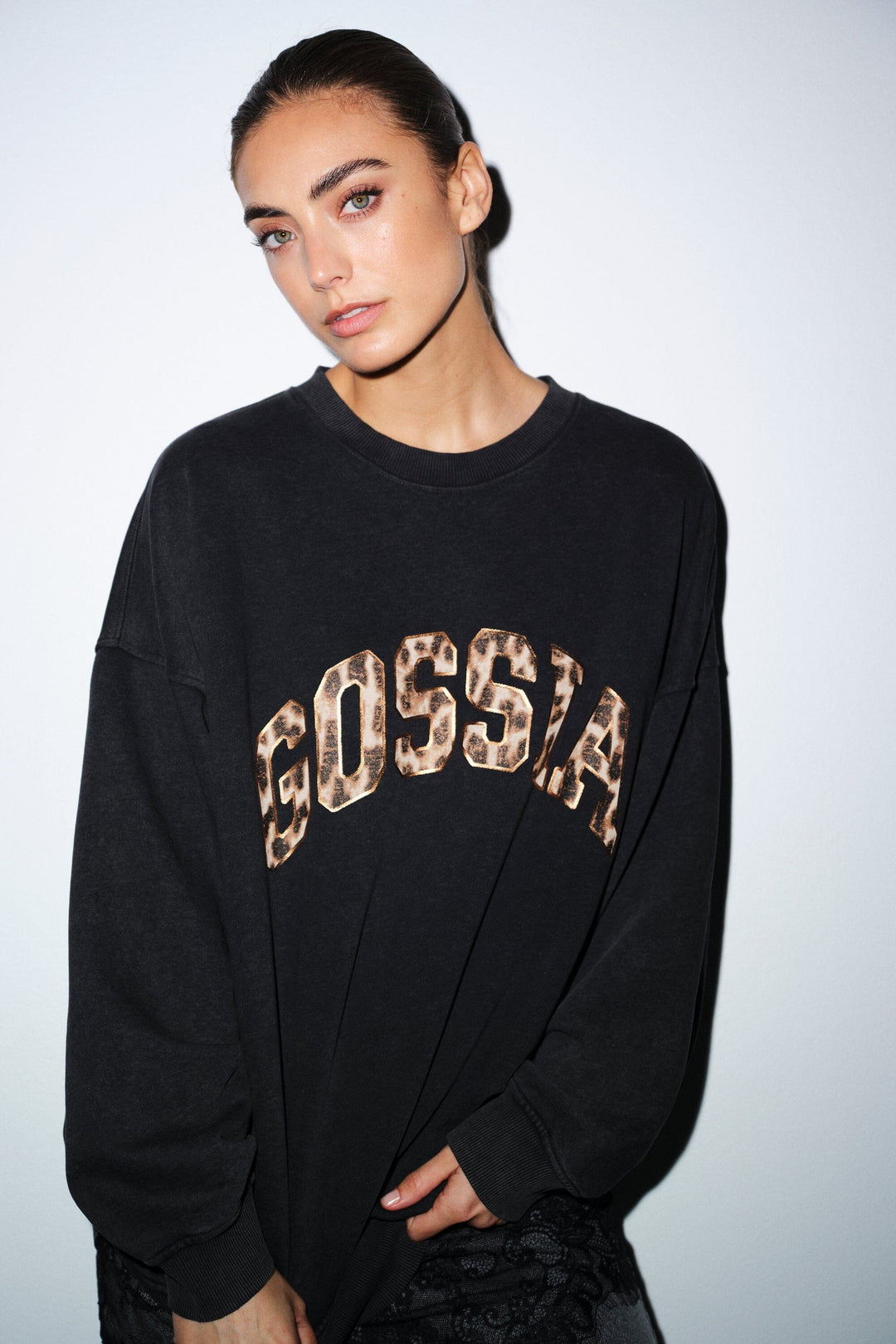 Gossia - Malingo Sweat G3039 - Black Washed Sweatshirts 