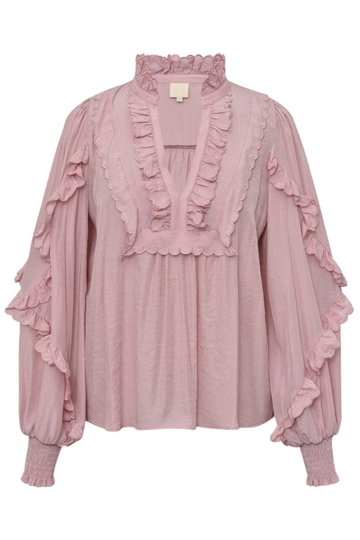 Gossia - Nanago Blouse G2618 - Pale Pink Bluser 
