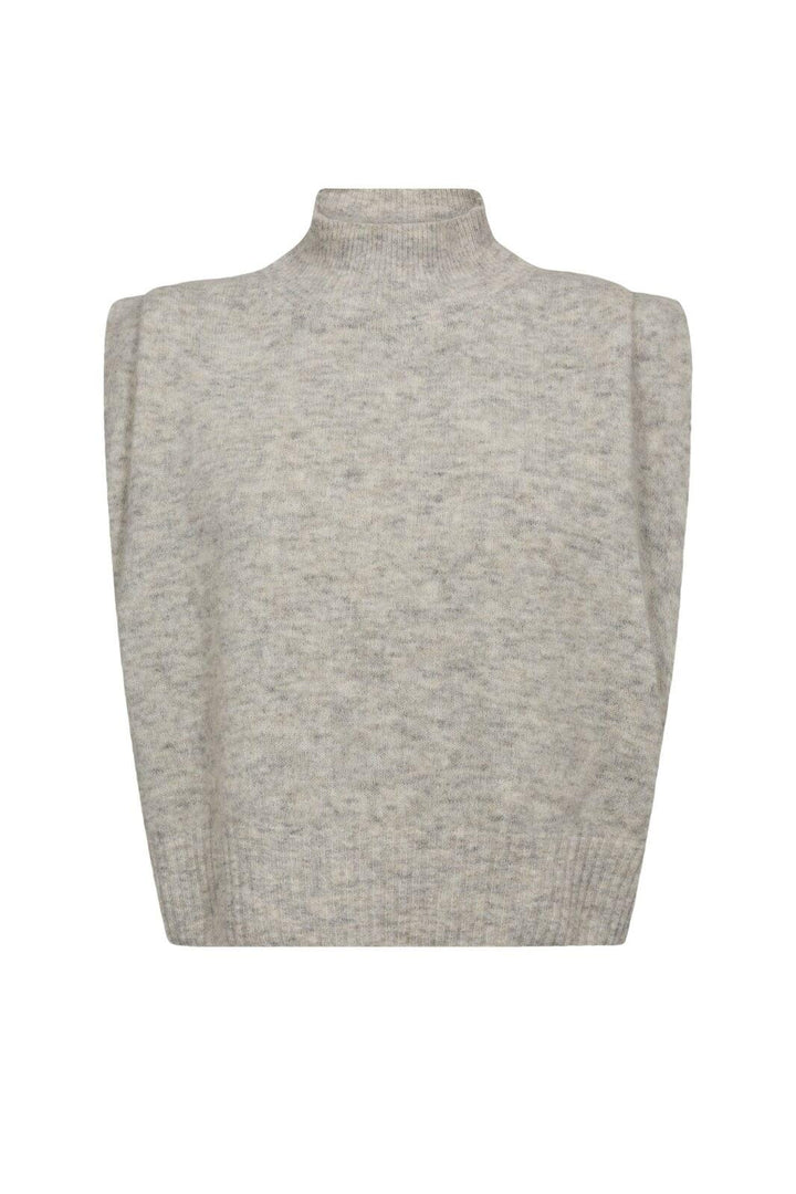 Gossia - Wiwicago Top G2759 - Light Grey Melange Strikbluser 