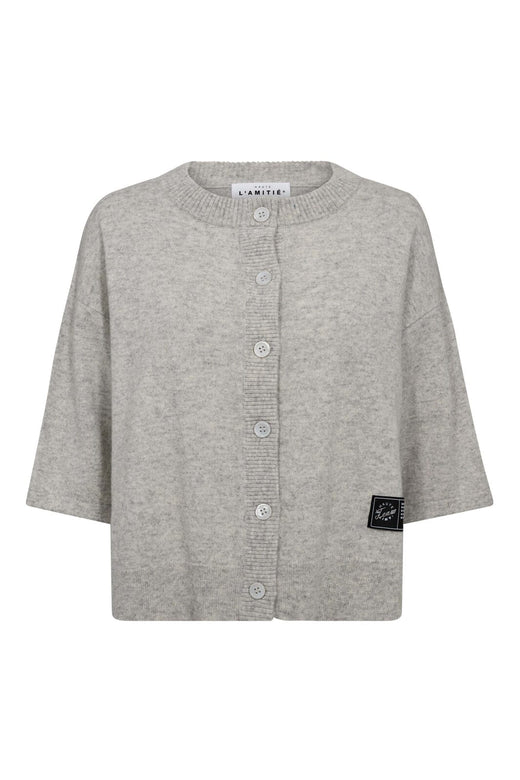 Haute L'Amitié - Cash Ss Cardigan HL10220 - Pearl Melange