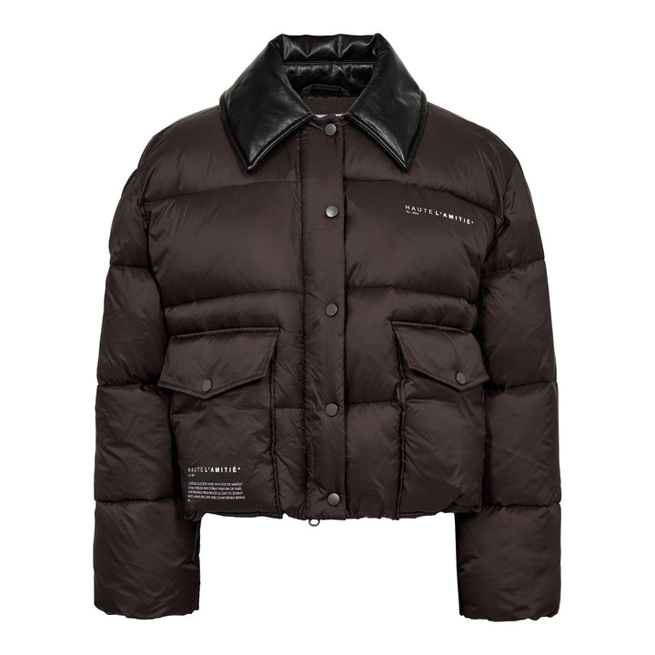 Haute L'Amitié - Climb Crop Pocket Jacket HL10702 - Dusty Mocca Jakker 