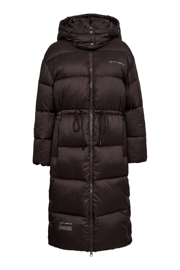 Haute L'Amitié - Climb Long Puffer Jacket HL10715 - Mocca Jakker 