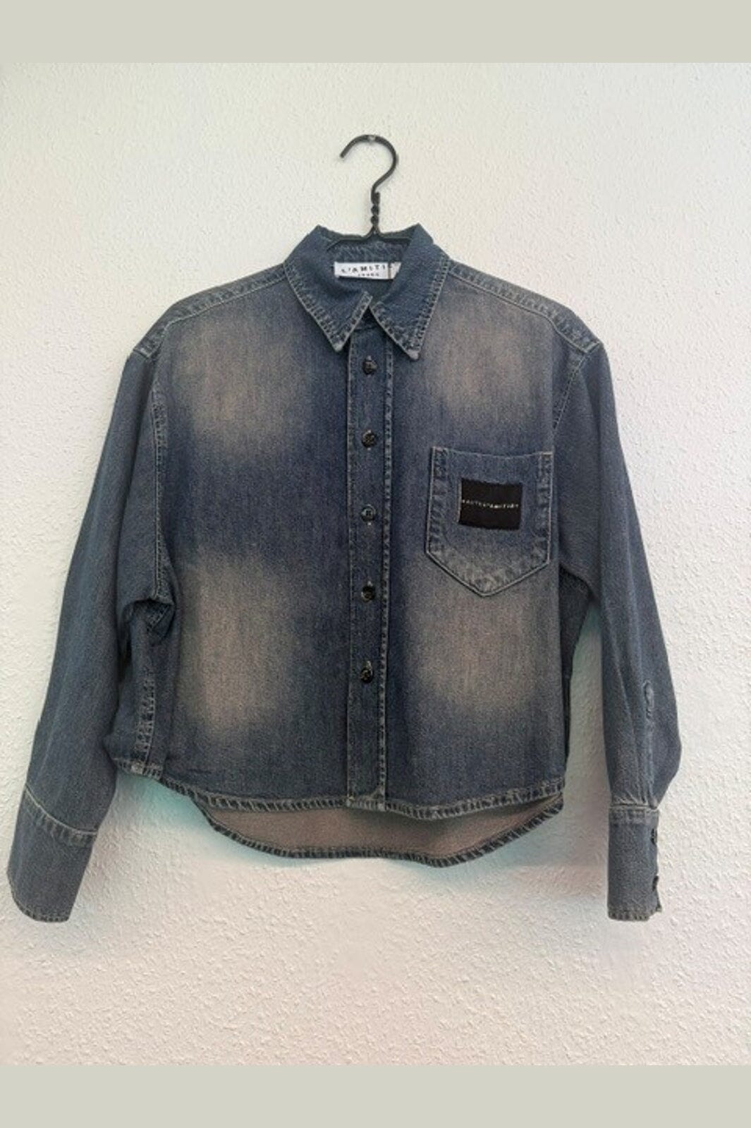 Haute L'Amitié - Club Crop Denim Shirt HL10937 - Denim Blue