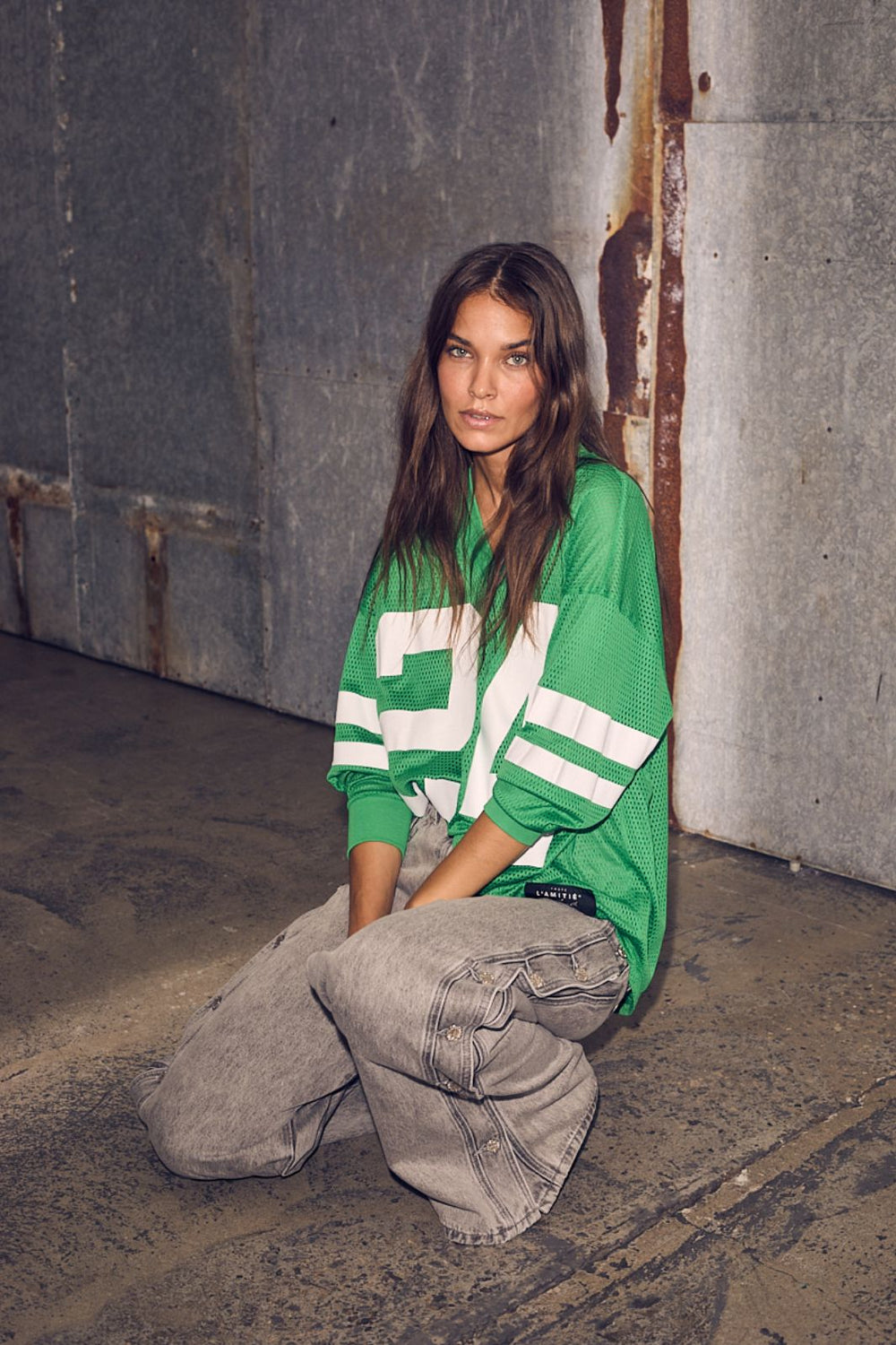 Haute L'Amitié - Drift Number Ls Tee HL10287 - Green T-shirts 