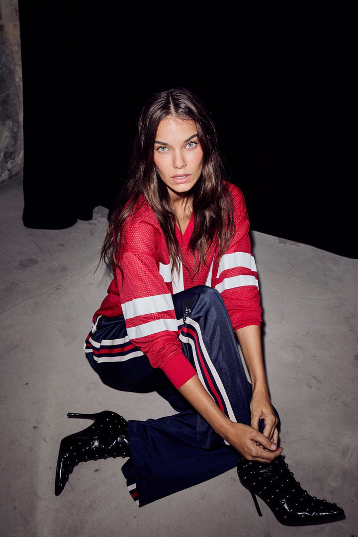 Haute L'Amitié - Drift Number Ls Tee HL10287 - Red Bluser 