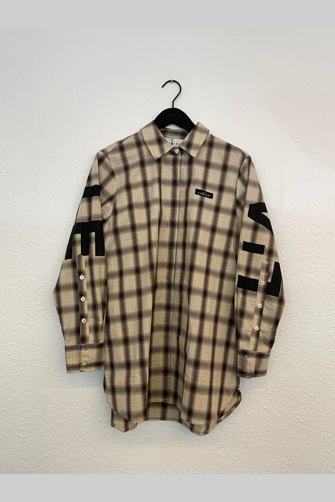 Haute L'Amitié - Idel Button Check Shirt HL11158 - Beige Check