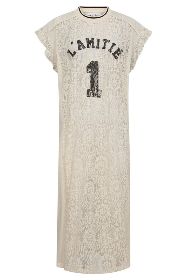 Haute L'Amitié - Lace Football Frill Dress HL10132 - Pearl
