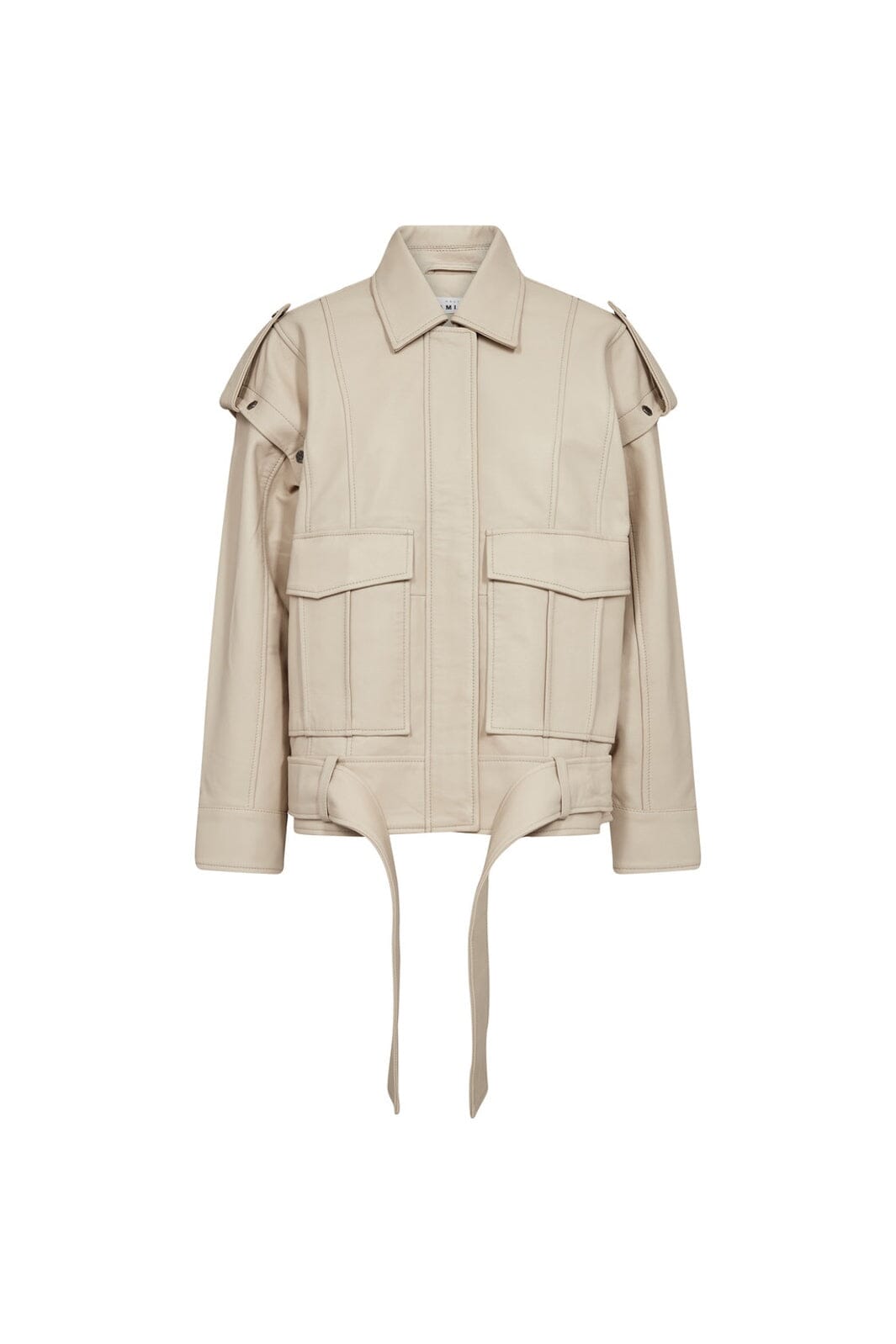 Haute L'Amitié - Luba Leather Jacket HL10473 - Pearl