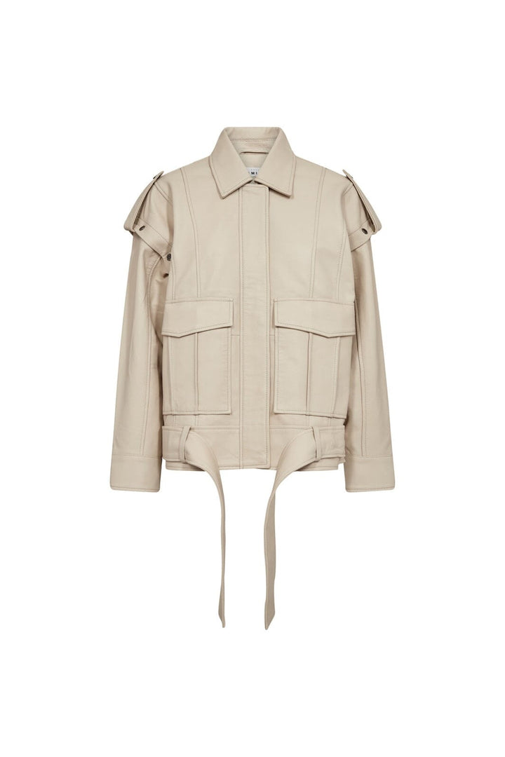 Haute L'Amitié - Luba Leather Jacket HL10473 - Pearl