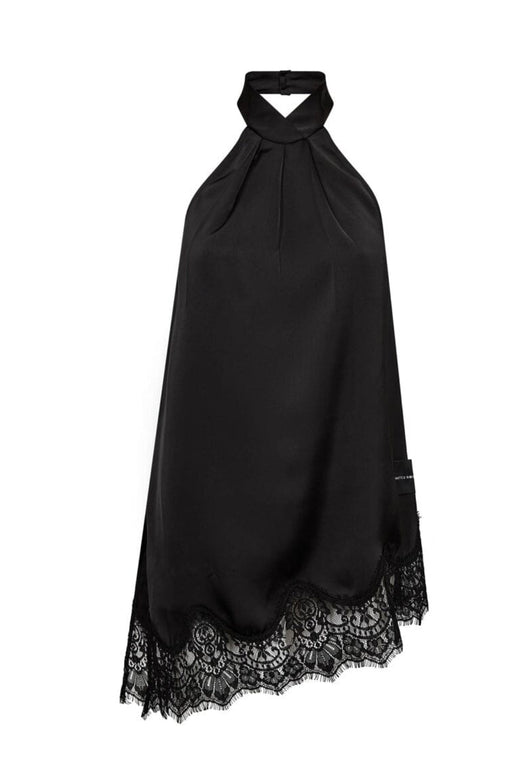 Haute L'Amitié - Naomi Asym Halter Top HL10588 - Black