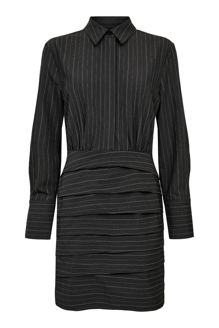 Haute L'Amitié - Pin Set Shirt Dress HL10374 - Dark Grey Kjoler 