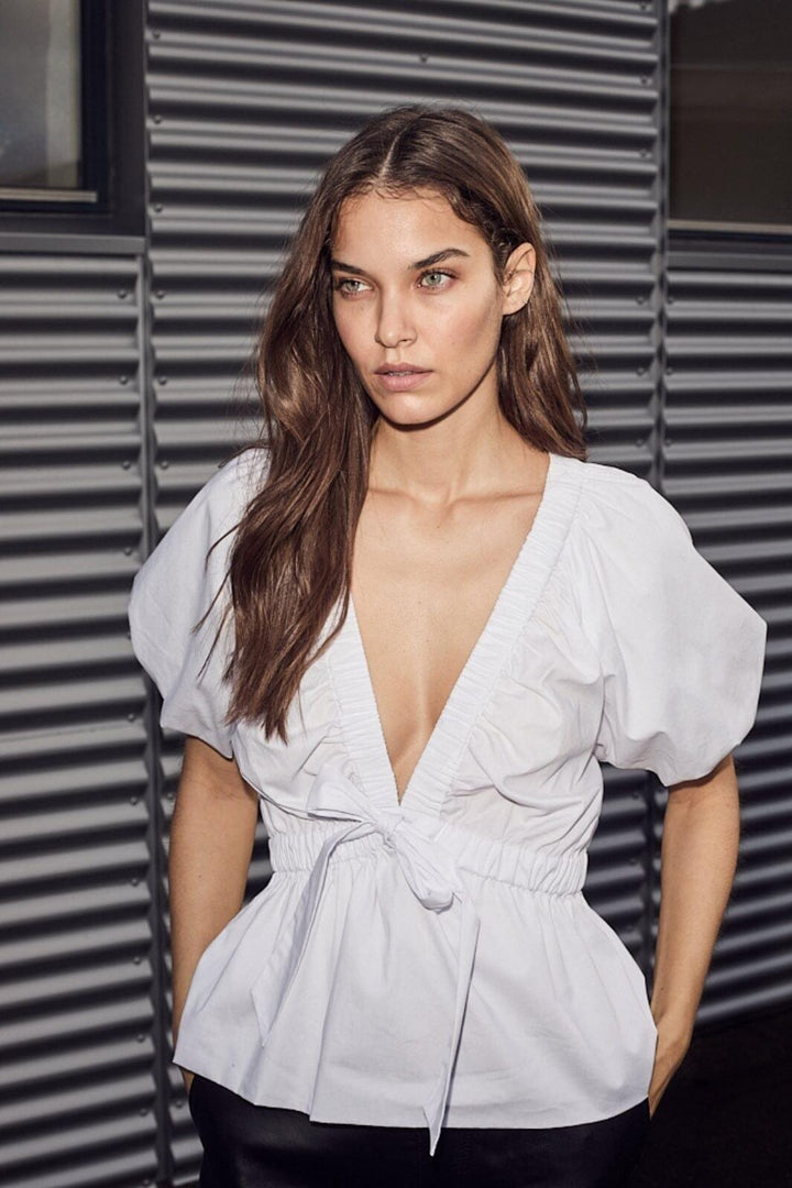 Forudbestilling - Haute L'Amitié - Puffy Butterfly Top HL10184 - White Toppe 