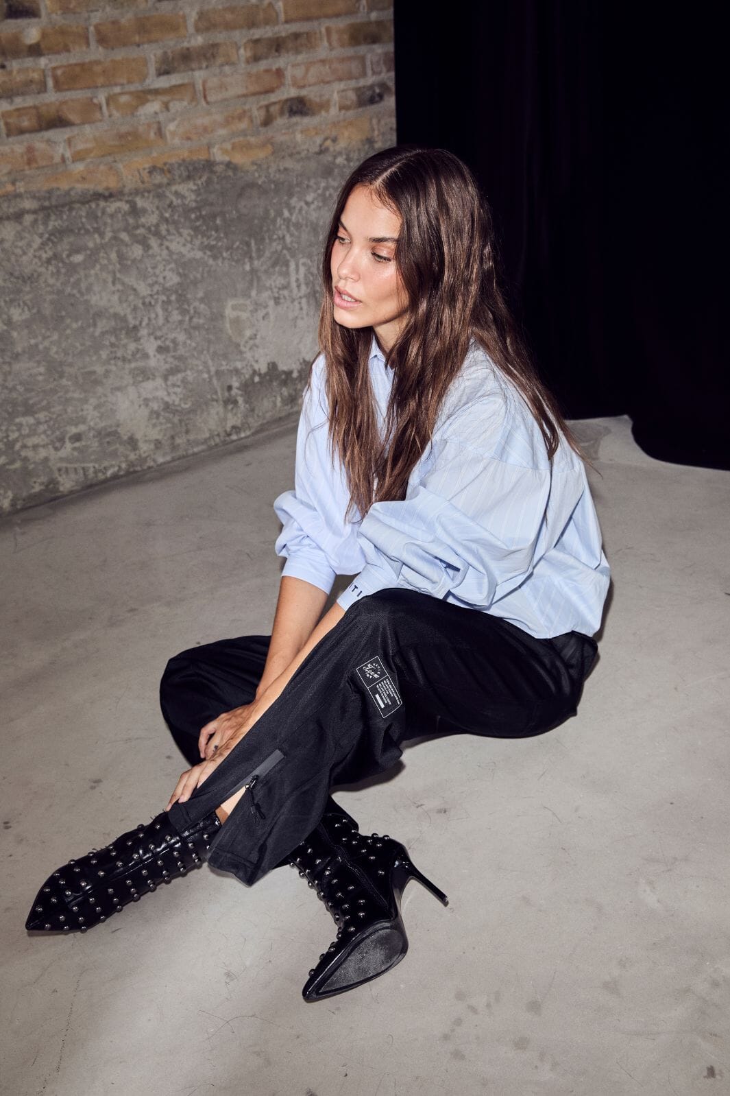 Haute L'Amitié - Sophie Stripe Shirt HL10456 - Pale Blue Skjorter 