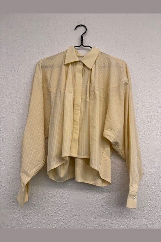 Haute L'Amitié - Sophie Yellow Stripe Shirt HL10751 - Pale Yellow