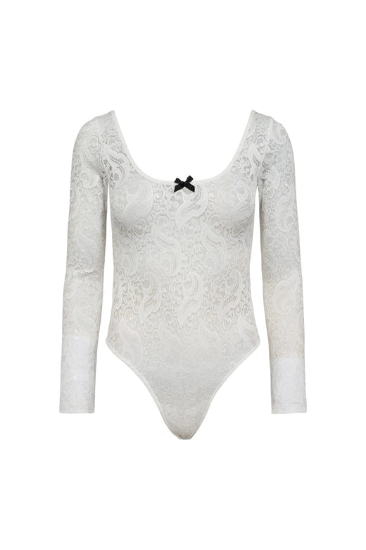 Haute L'Amitié - Summer Lace Ls Body HL10107 - White