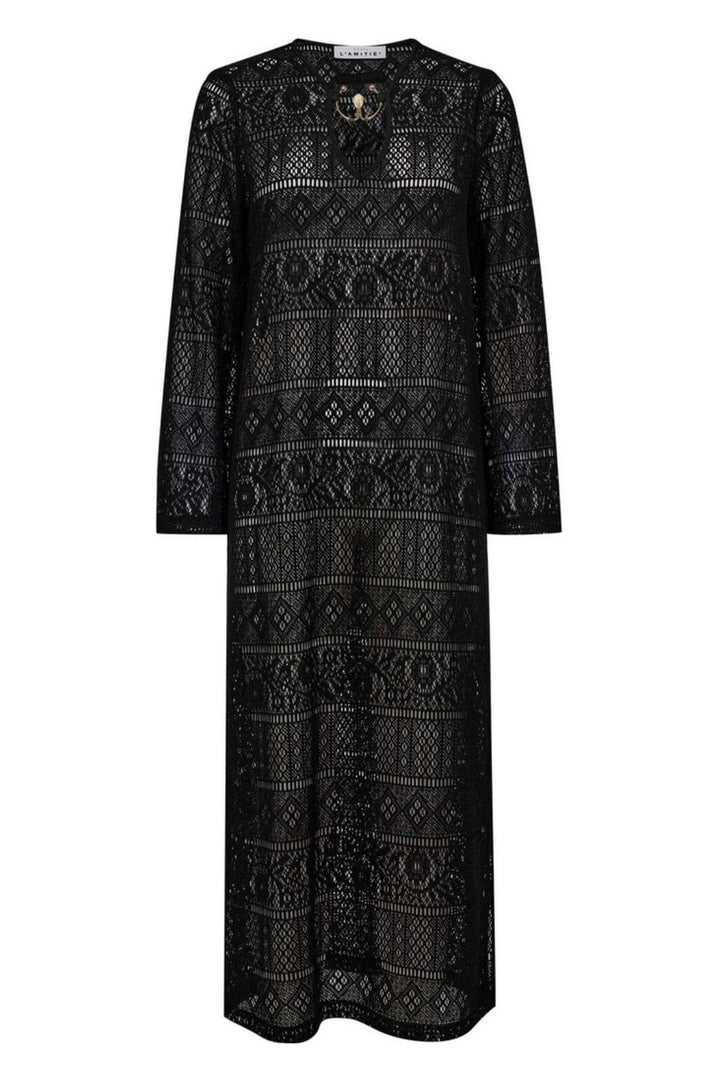 Haute L'Amitié - Utopia Lace Ls Buckle Dress HL10081 - Black