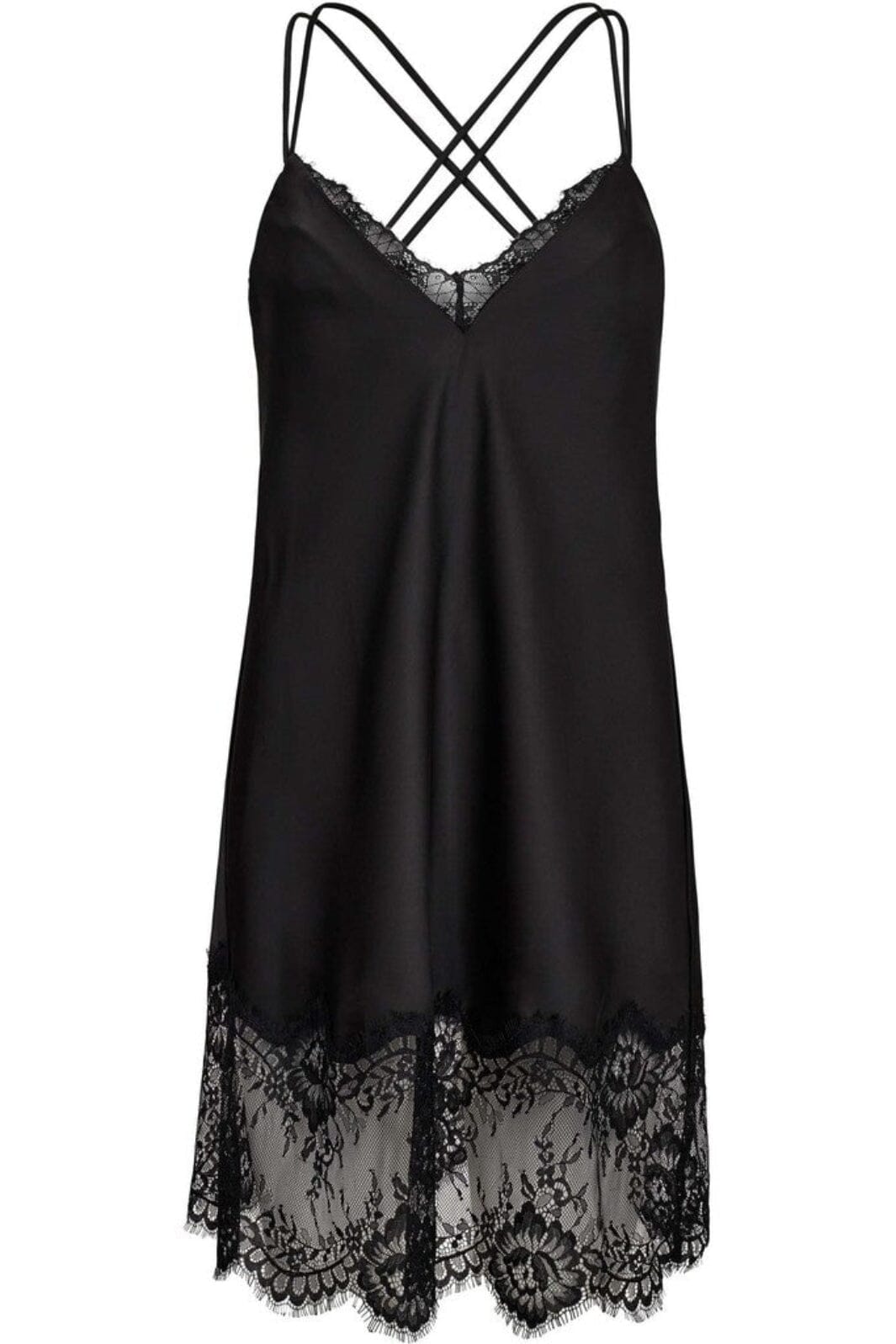 Haute L'Amitié - Vista Lingerie Crop Strap Dress HL10586 - Black Kjoler 