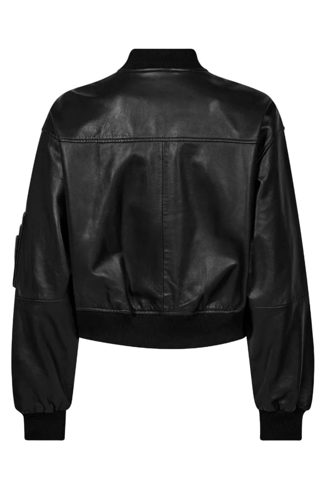 Haute L'Amitié - Yasmin Leather Bomber Jacket Hl10996 - Black Jakker 