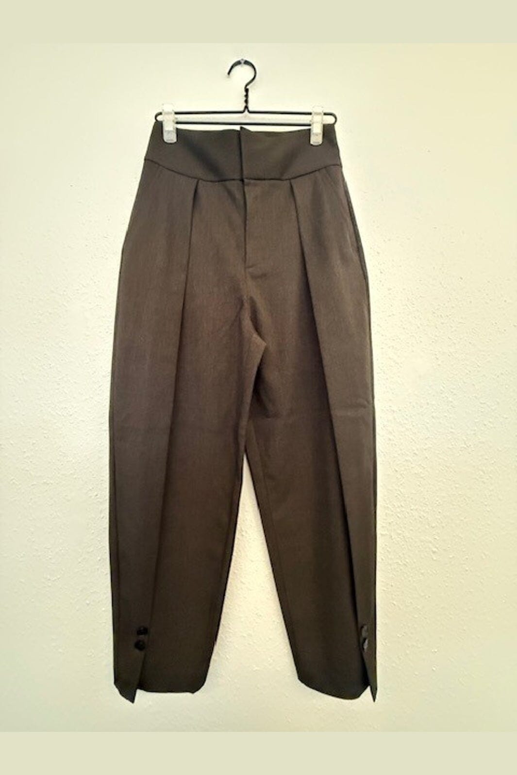 Haute L'Amitié - Zeppe Pleat Pant HL10789 - Mocca Melange