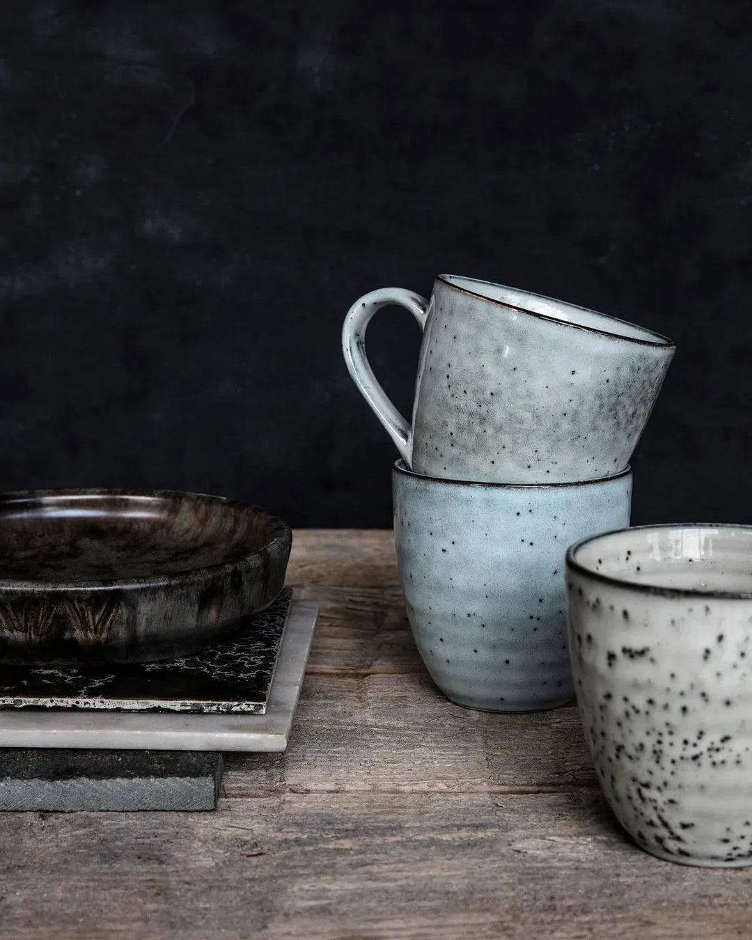 House Doctor - Krus, Hdrustic, Grå, Blå - 206260820 Krus 