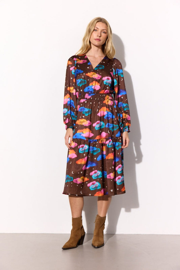 Hunkøn - Sonja Dress 25622 - Cocoa Sky Art Print