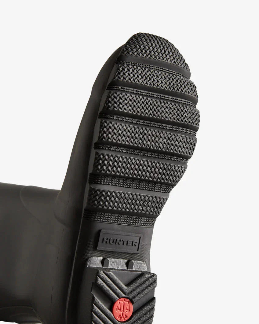 Hunter - Women Original Tall Back Adjustable Boot Wft1001rmablk - Black Gummistøvler 