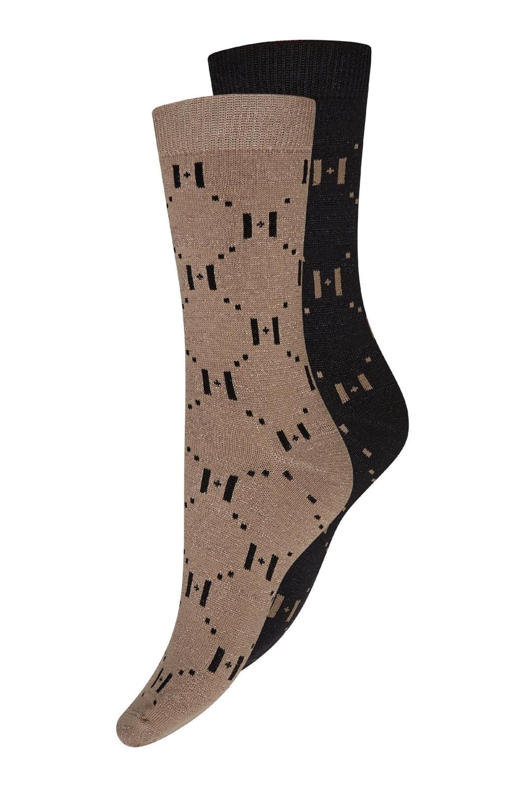 Hype The Detail - Ankle In Box 2-P 21554-75 - 9001 - Multifarvet Strømper 