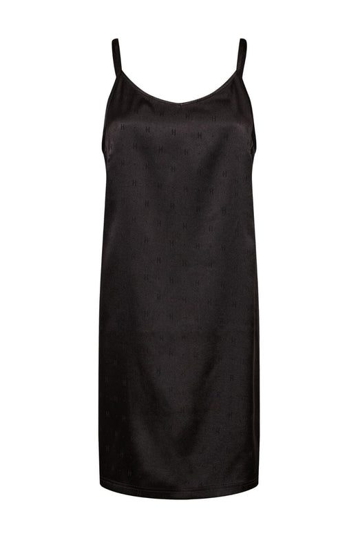 Hype The Detail - Slip Dress W/Log 240-98 - 9 - Black Kjoler 