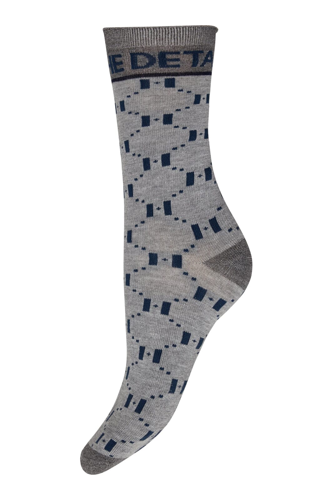 Hype The Detail - Sock W/Lurex 21563-75 - 1106 - Grå Strømper 