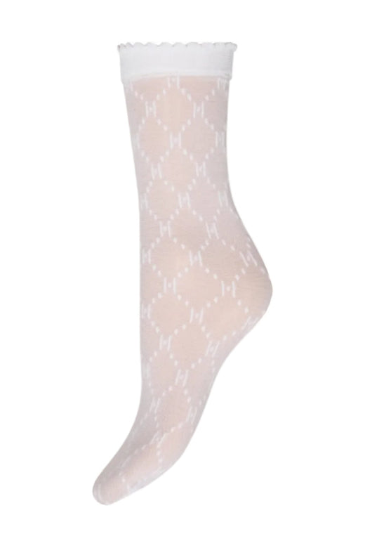 Hype The Detail - Socks Logo 25Den 21113-75 - 9001 - Hvid-Hvid Strømper 