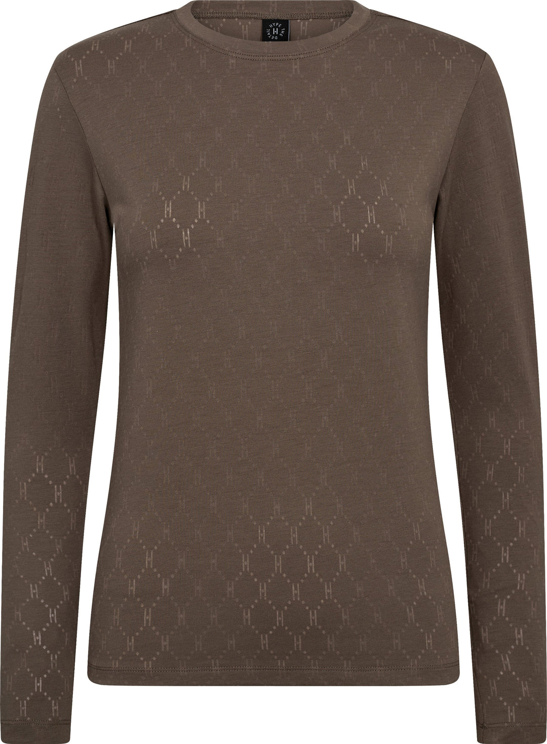 Hype The Detail - Tee L/S, Cotton 600-14 - 2 - Brun Toppe 