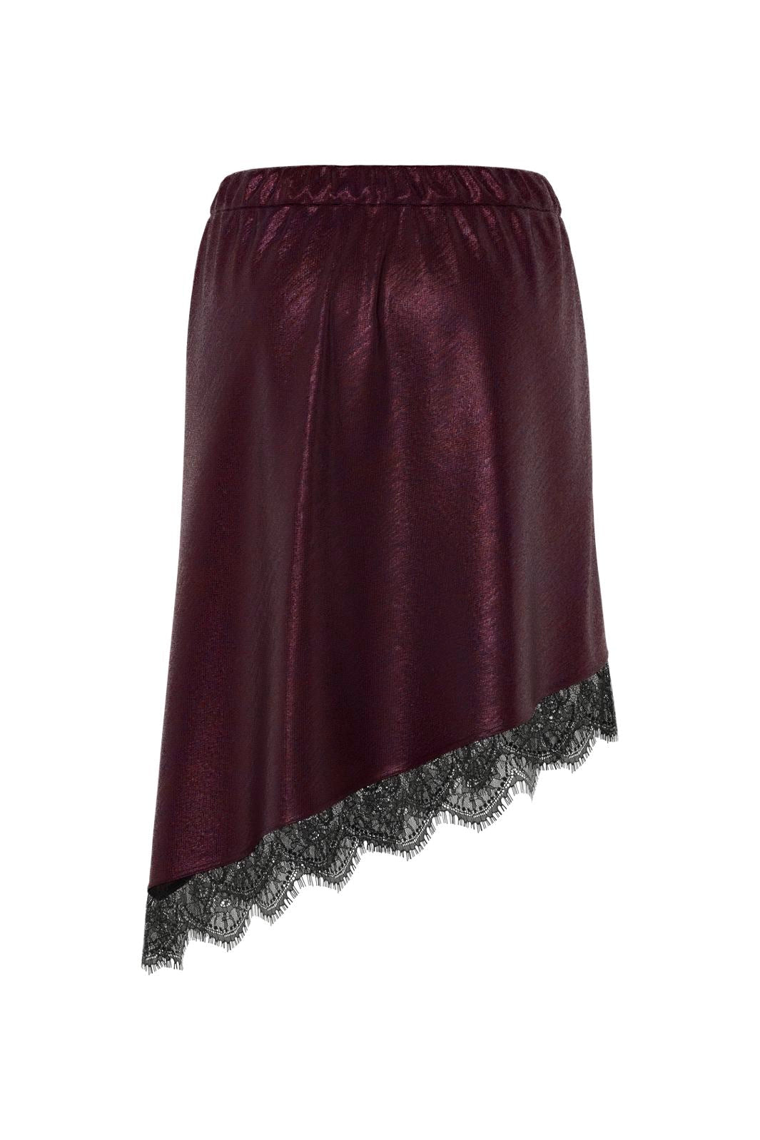 Hypedrop - Hdmadeline Satin Lace Skirt 32000051 - 5089089 - Potent Purple