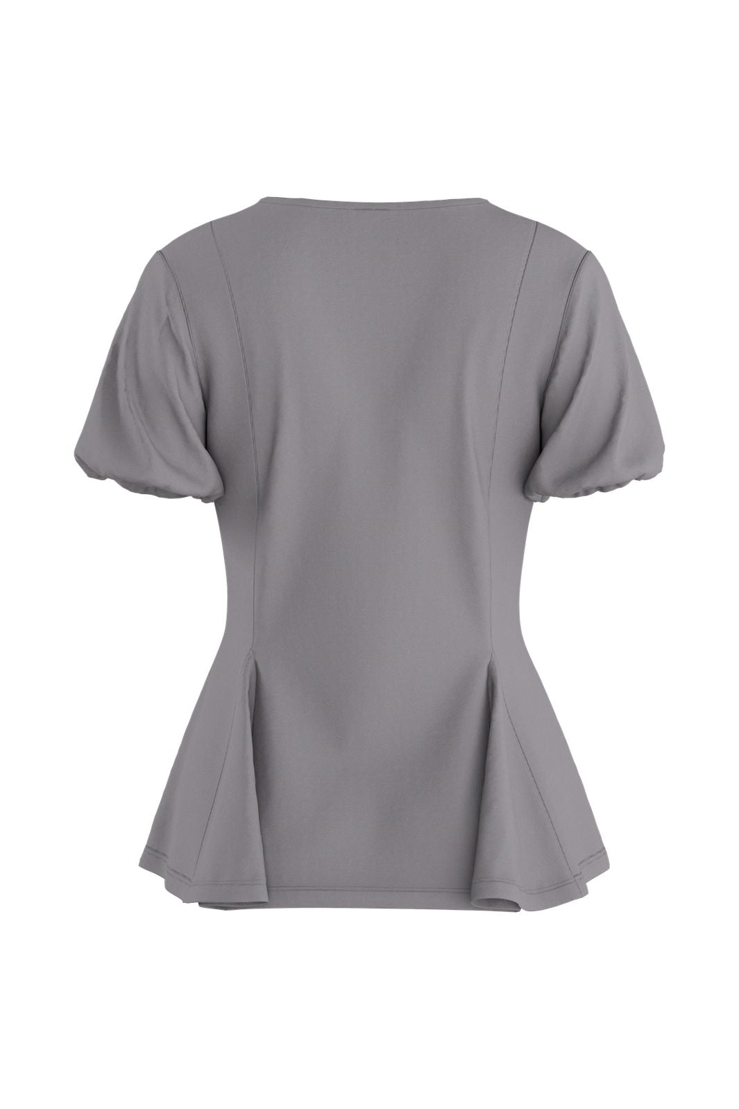 Hypedrop - Hdtamara Ss Peplum Top 32000271 - 5272517 - Steel Gray