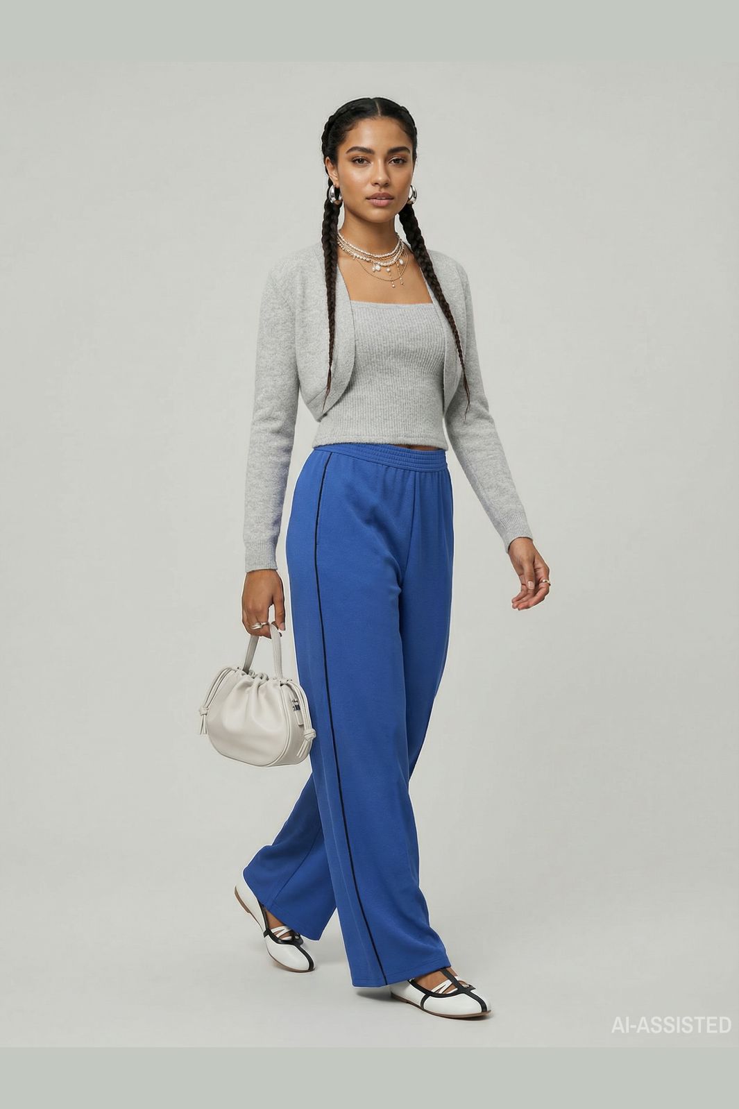 Hypedrop - Hdyelena Wide Pants 32000465 - 5140231 - Princess Blue