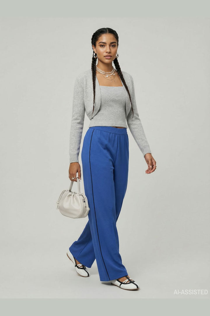 Hypedrop - Hdyelena Wide Pants 32000465 - 5140231 - Princess Blue