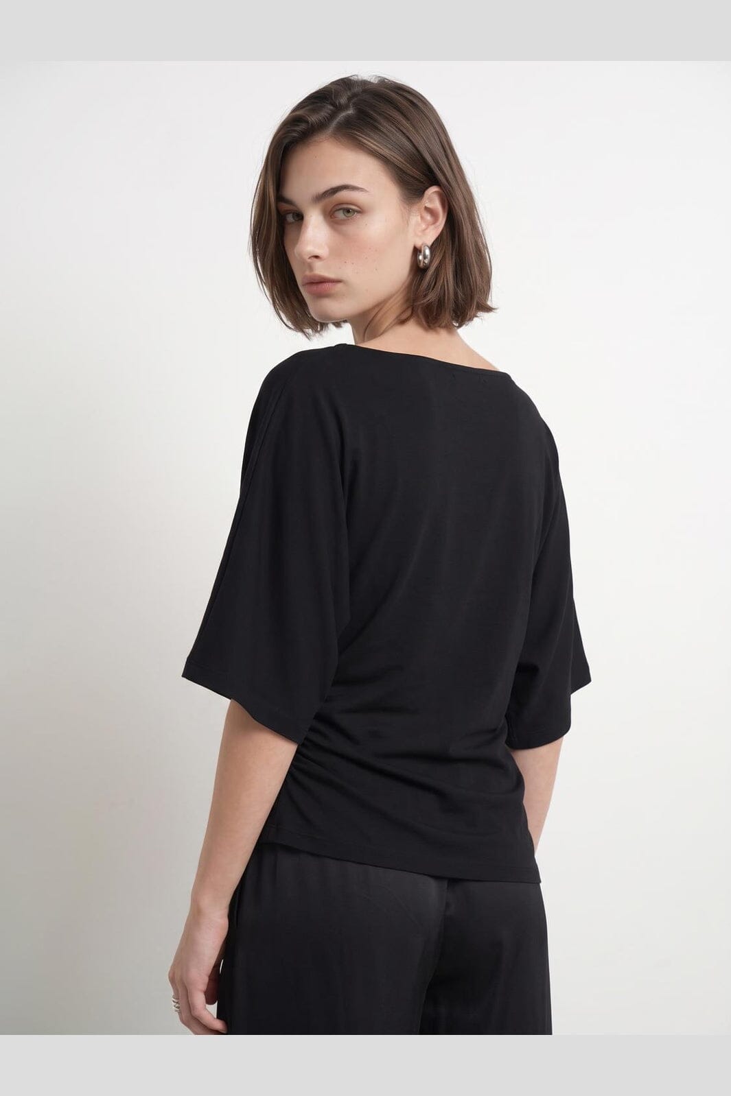 Hypedrop - Hdyuri Ss Draped Top 32001096 - 5309237 - Black