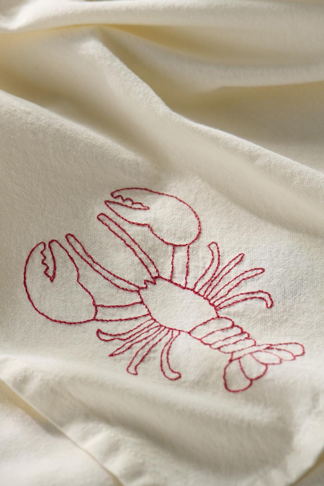 Ib Laursen - Viskestykke Atlantis m/hummer butter cream - Bomuld, Polyester - 63010-82