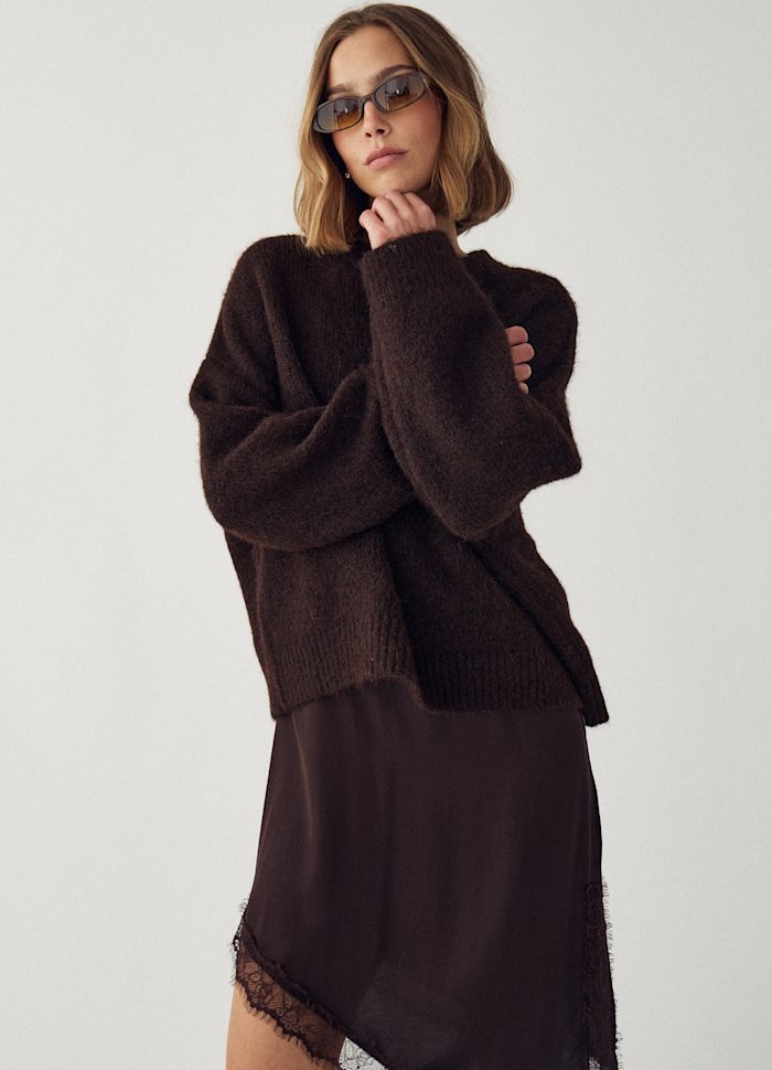 Noella - N-Mavi Knit 16100002 - 674 - Chocolate
