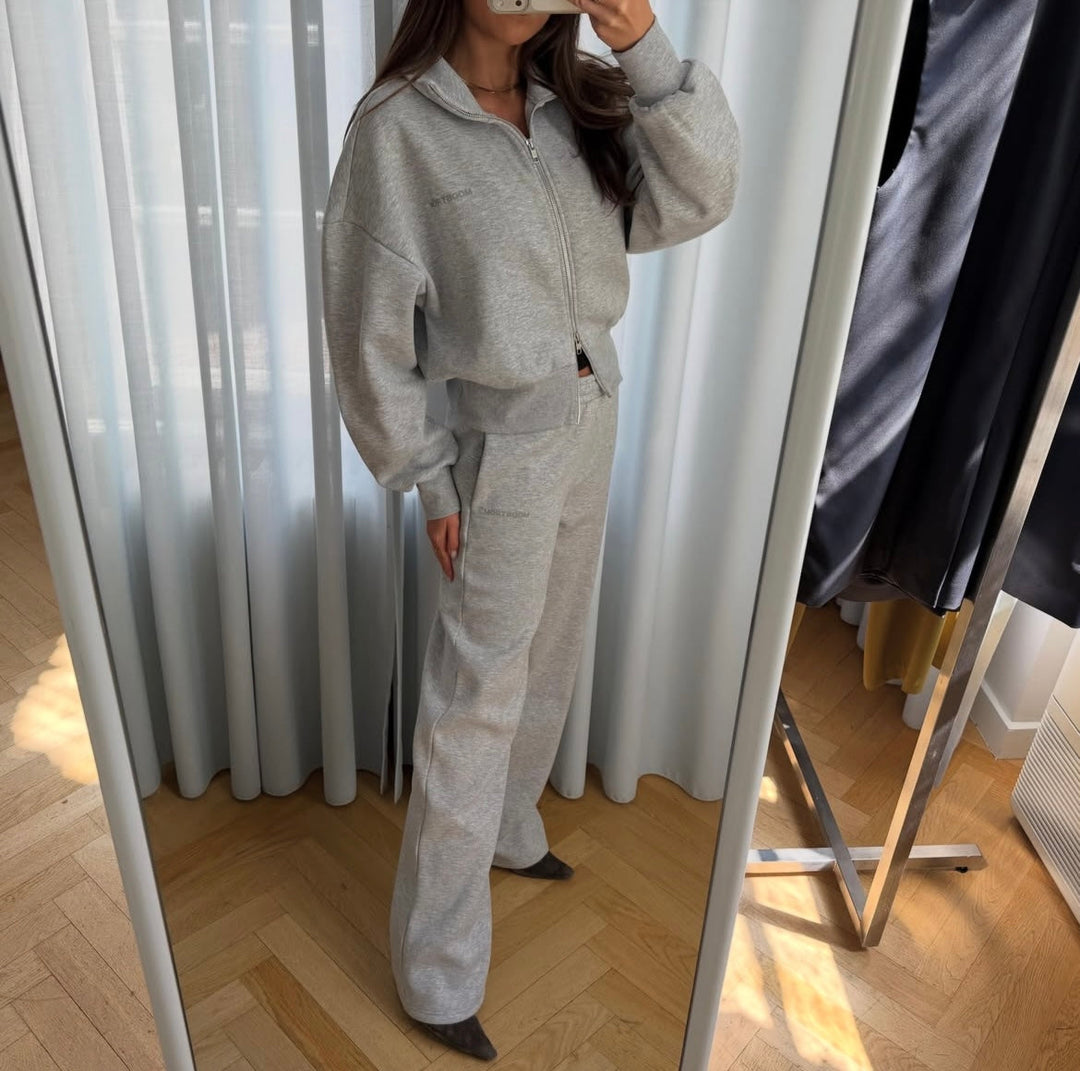 Modström - Tiamd 2Way Zip Cardigan 59786 - 7087 - Grey Melange