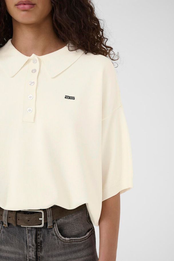 Gestuz - Gztalla Ss Polo Pullover 10910940 - 110103 - Egret