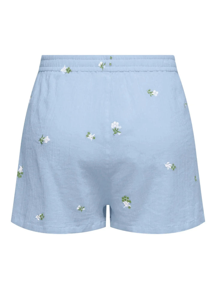 JDY - Jdyalba Shorts - 4941513 Cashmere Blue Embroidery Shorts 