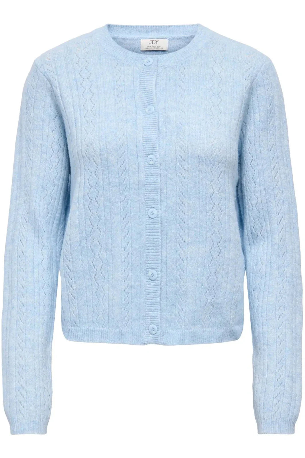 JDY - Jdyapril Life L/S O-Neck Cardigan Knt - 4989000 Cashmere Blue Melange Cardigans 