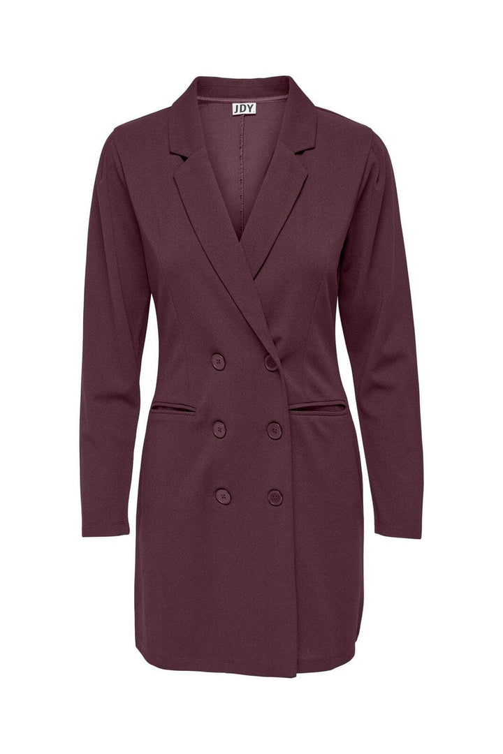 JDY - Jdycatia Elsa L/S Blazer Dress Nl - 4932446 Maroon Banner