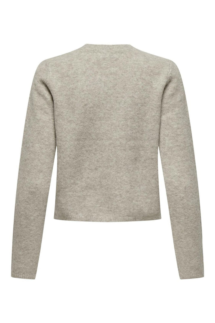 JDY - Jdychloe Life L/S Cardigan Knt - 4571127 Turtledove Melange