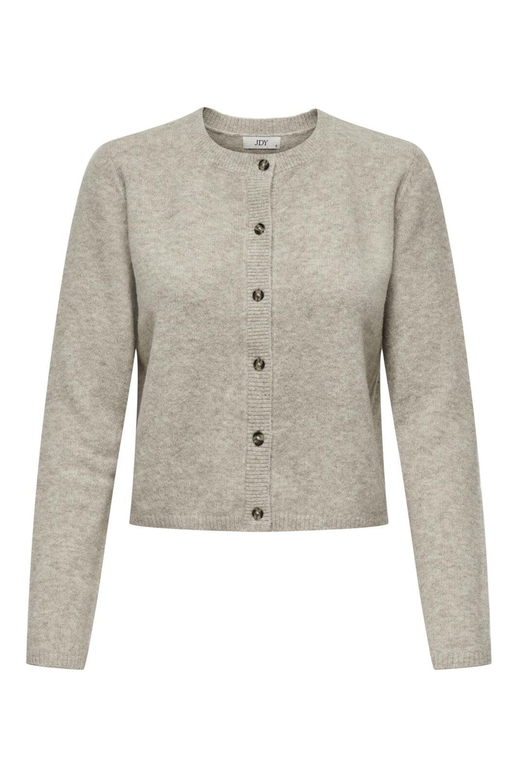 JDY - Jdychloe Life L/S Cardigan Knt - 4571127 Turtledove Melange