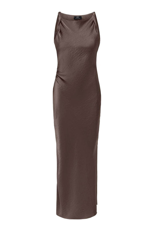 JDY - Jdycordelia Fitted Long Dress - 5172015 Chocolate Brown Kjoler 