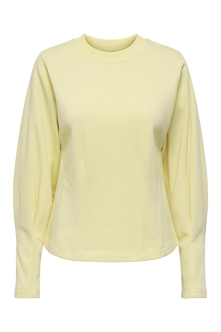 JDY - Jdycreame L/S Waisted Top - 4965729 Double Cream