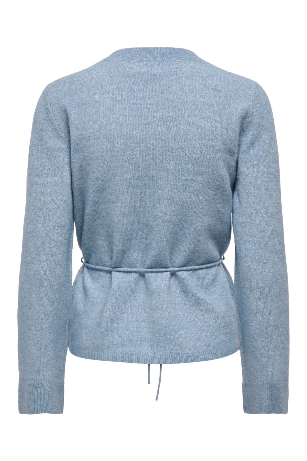 JDY - Jdyelsa Life L/S On Tie Waist Pullov Knt - 5043367 Windward Blue W. White Melange