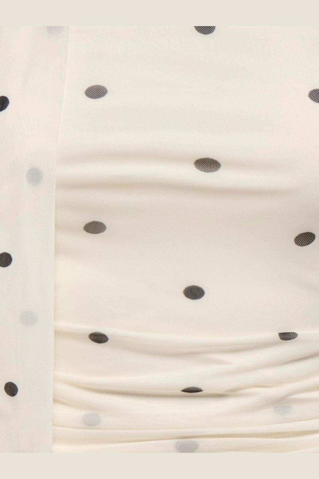 JDY - Jdyelsa Mesh Tube Top - 5104945 Pristine Black Dots